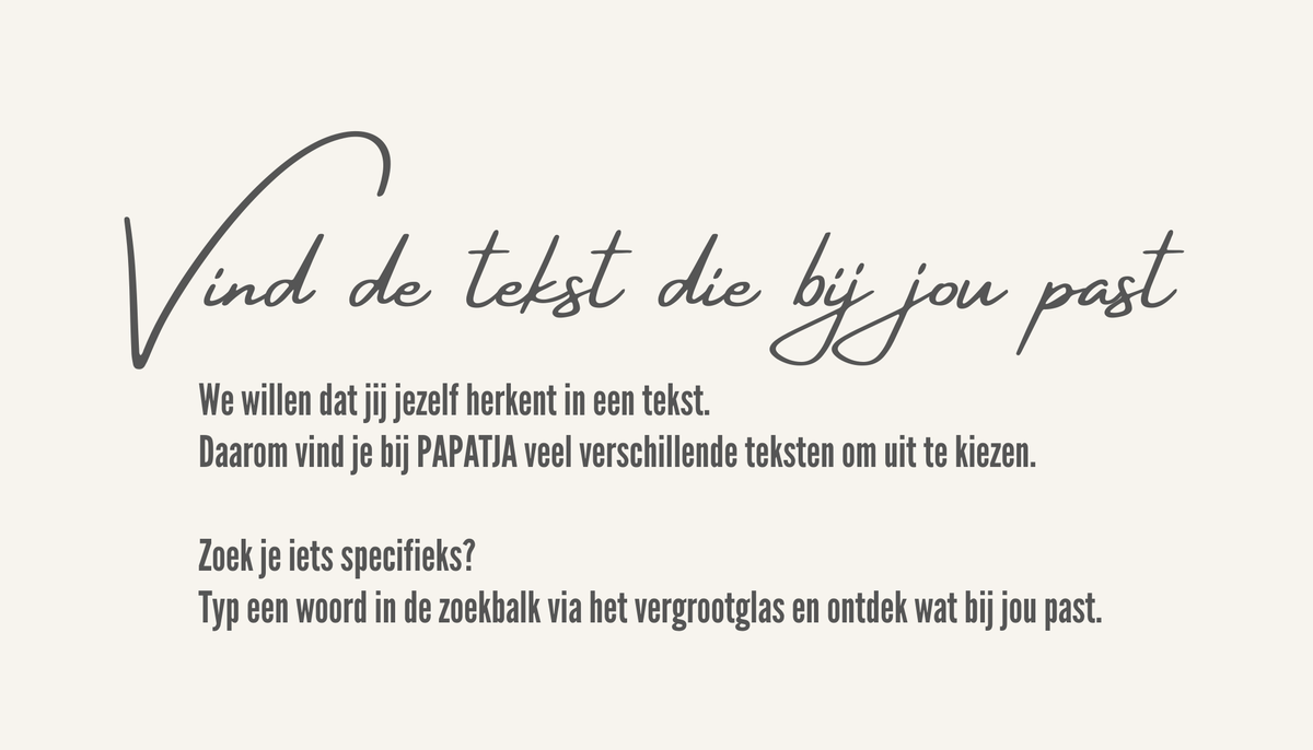 Vind de tekst die bij jou past bij PAPATJA - katoenen tassen met tekst